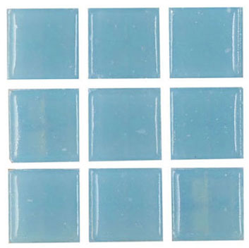Dollhouse Miniature GLASS MOSAIC TILE, 5 1/2"W x 12 1/2"L, PASTEL BLUE